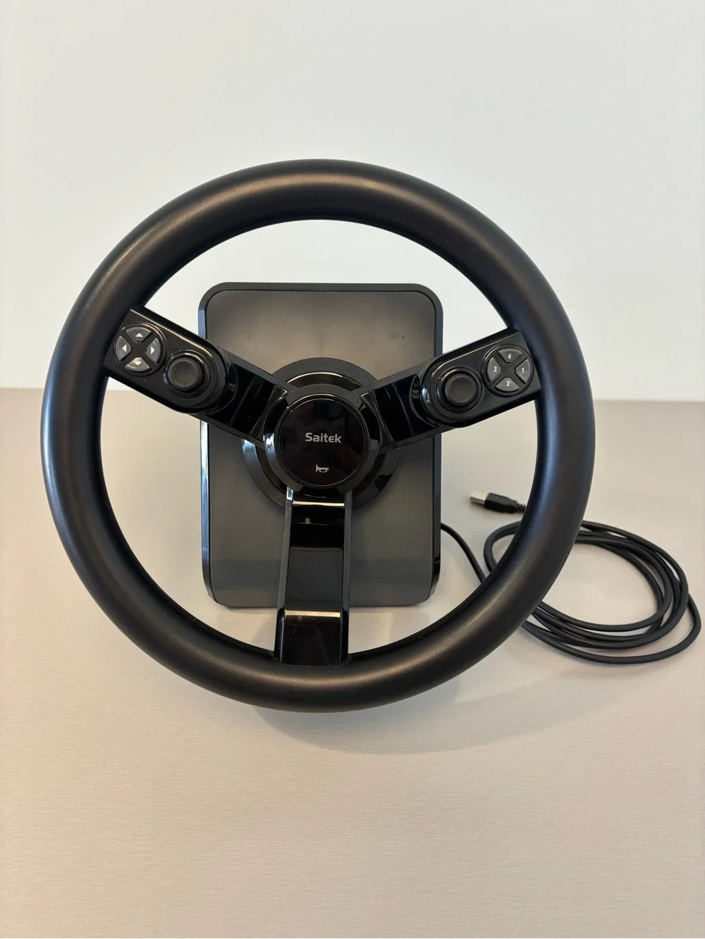 Saitek Racing Wheel Farming Simulator Controller 43216 PC Wired USB Clamp Black